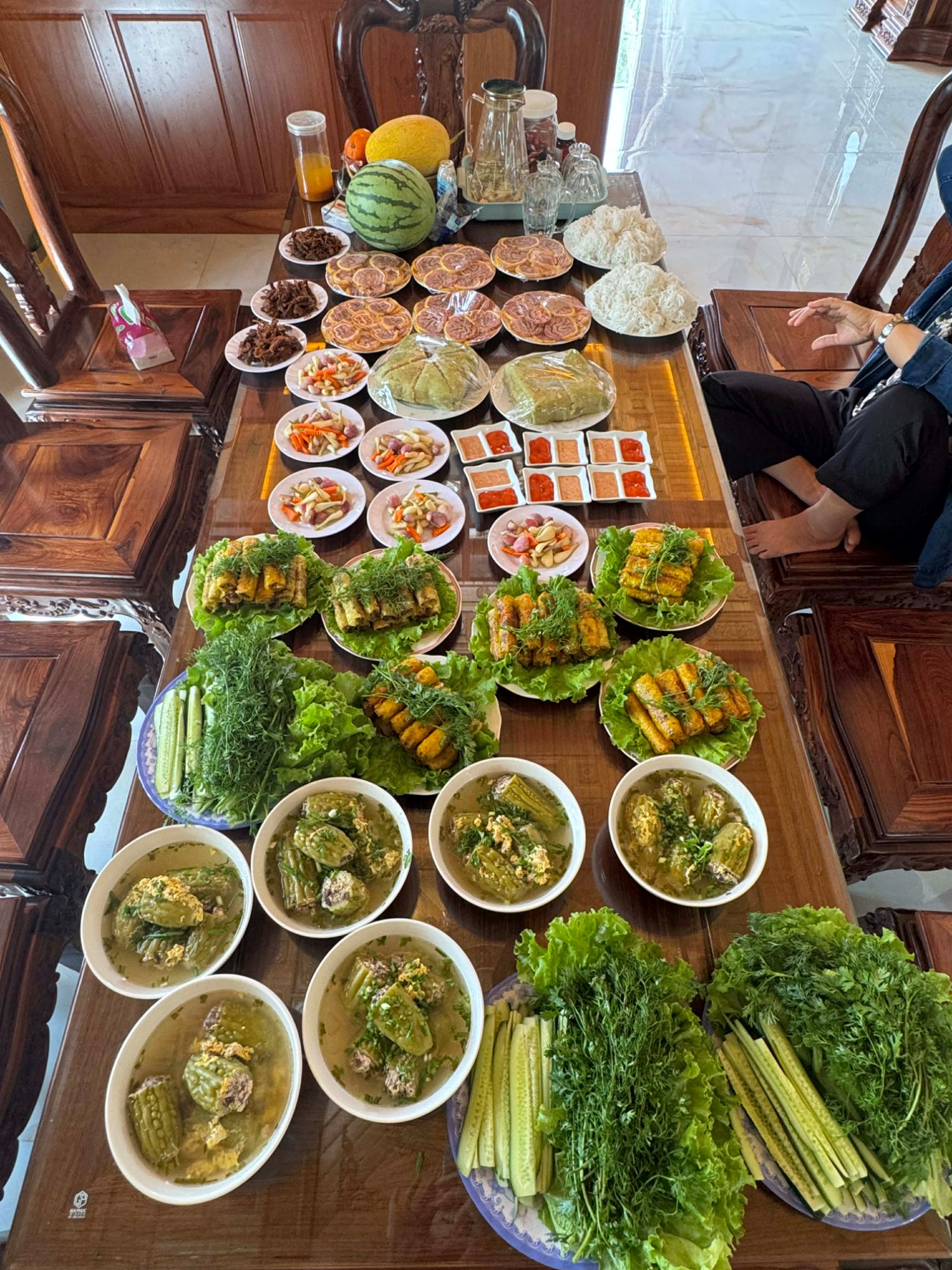 Mâm cỗ Tết truyền thống Đắk Lắk